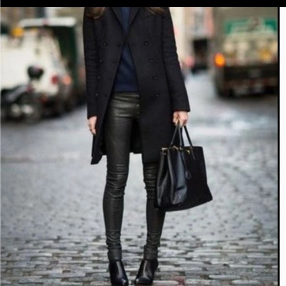 AG Adriano Goldschmied Black Leather Detail - Picture 1 of 15